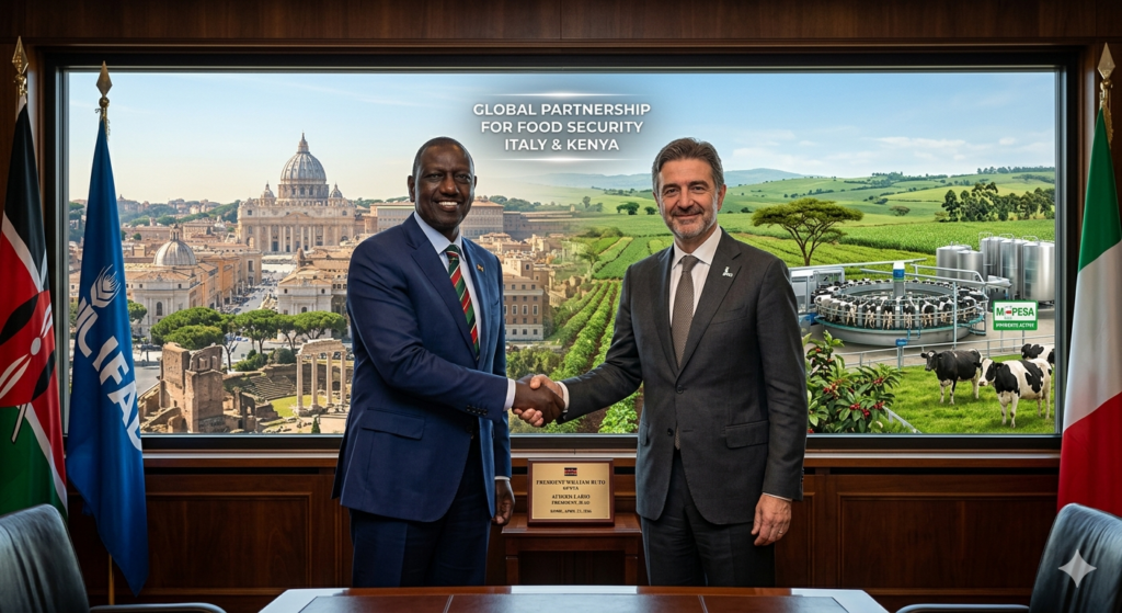 Kenyasasa.com - Ruto Highlights IFAD Support for Kenya Agriculture in Rome
