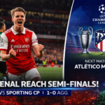 Arsenal Secure Back-to-Back Champions League Semi-Final Spot After Sporting Draw